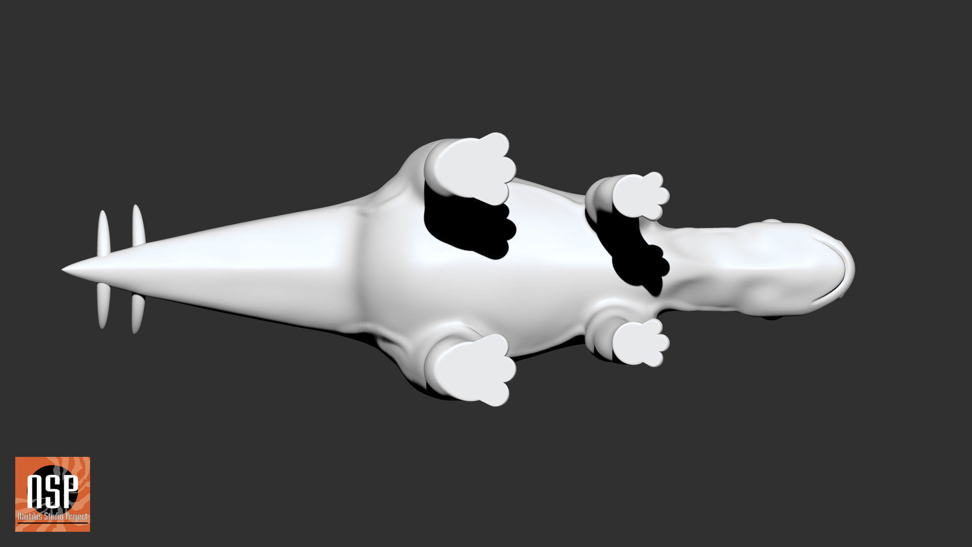 Stegosaurus Cartoon Dinosaur 3D print model_3