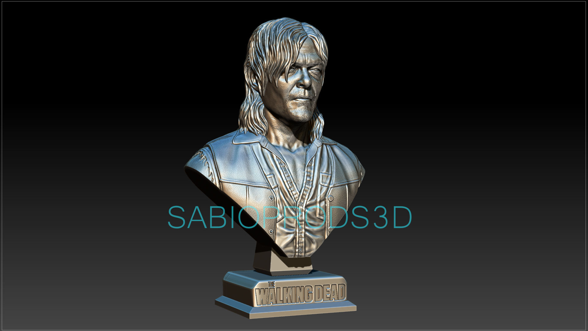 DARYL DIXON WALKING DEATH SABIOPRODS 3D PRINT MODEL 3D print model_3