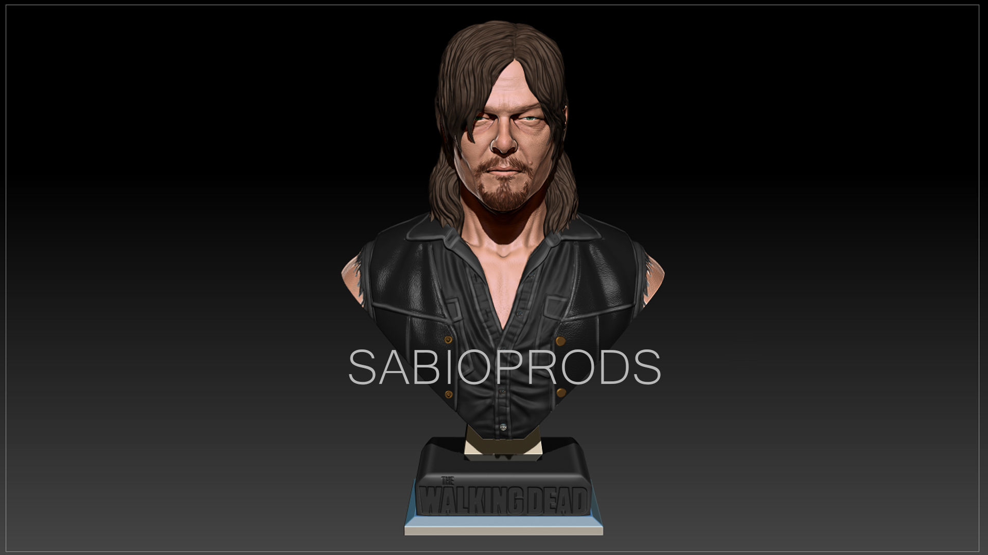 DARYL DIXON WALKING DEATH SABIOPRODS 3D PRINT MODEL 3D print model_4