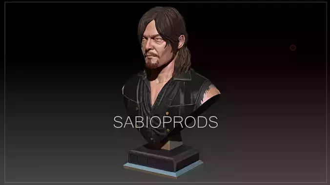 DARYL DIXON WALKING DEATH SABIOPRODS 3D PRINT MODEL 3D print model