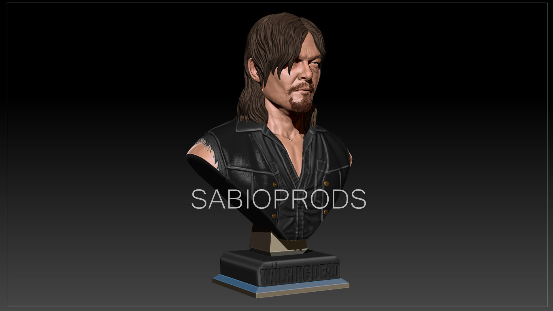 DARYL DIXON WALKING DEATH SABIOPRODS 3D PRINT MODEL 3D print model_5