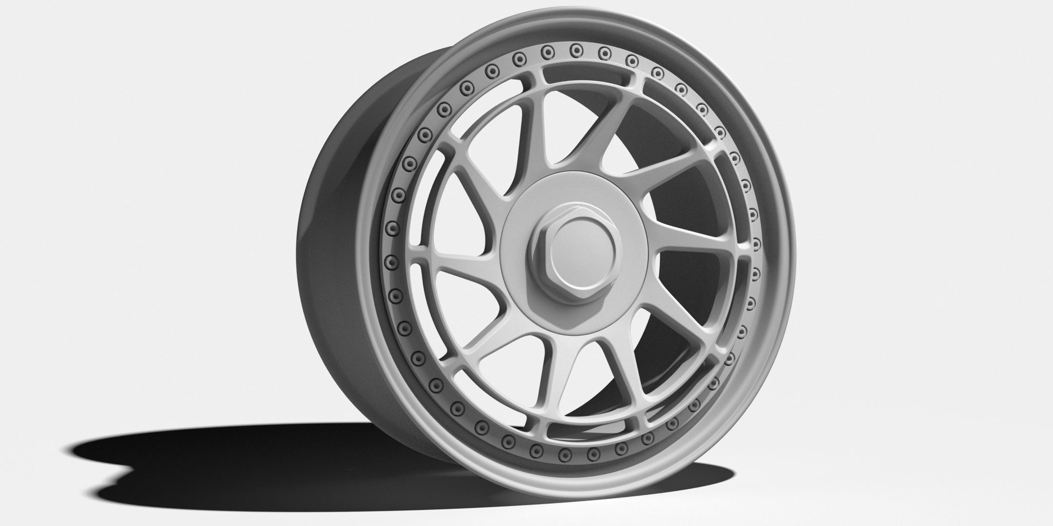 Rotiform YVR Wheel Rim 3D Model UVW Unwrapped 3D model_2
