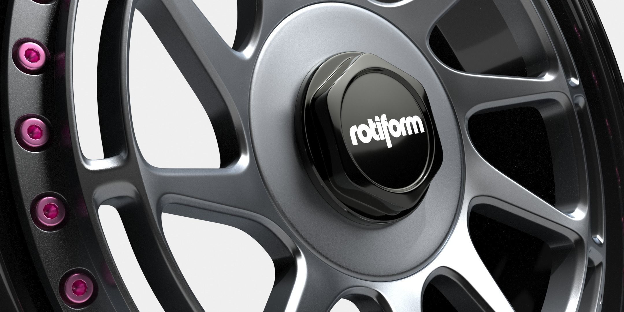 Rotiform YVR Wheel Rim 3D Model UVW Unwrapped 3D model_1