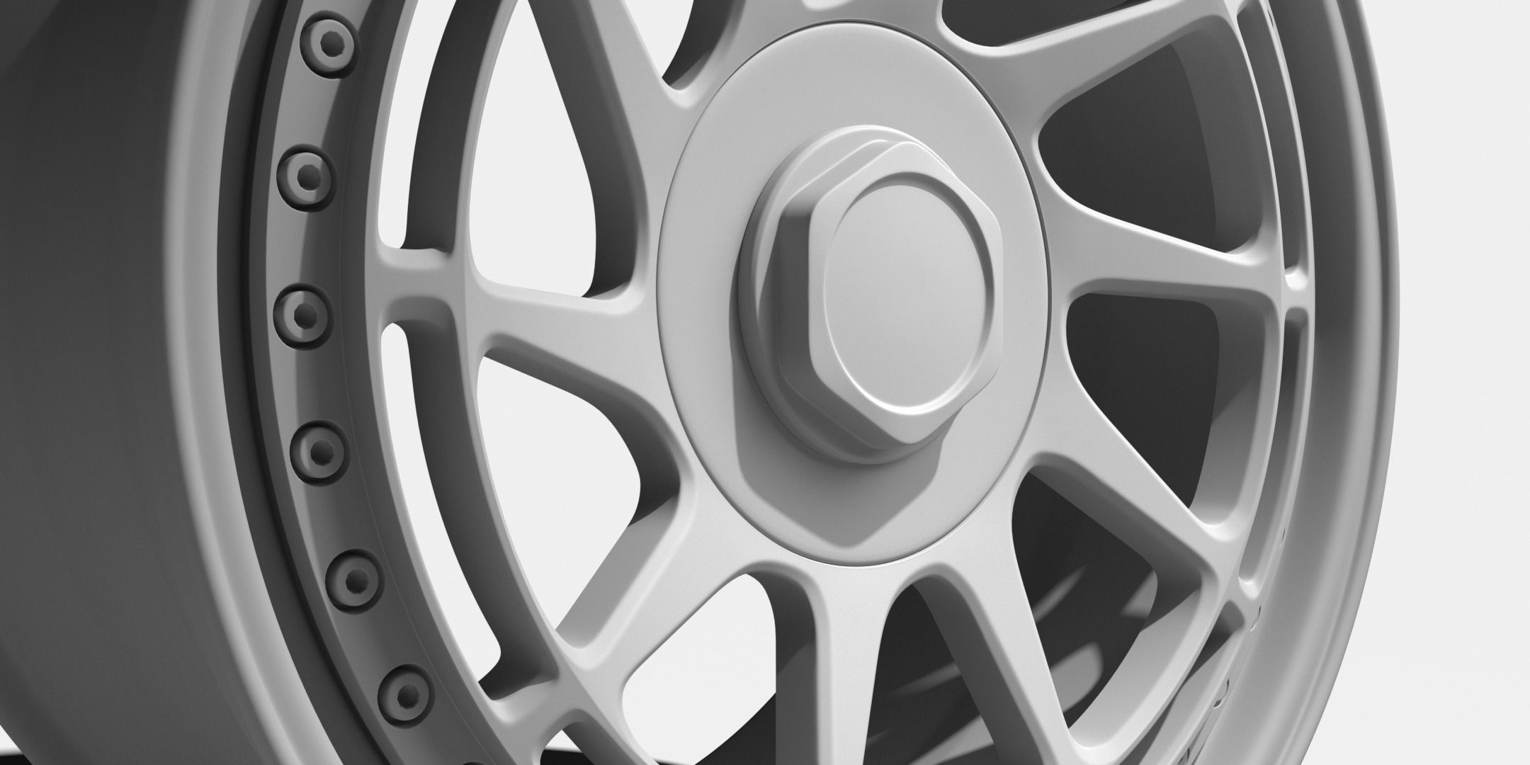 Rotiform YVR Wheel Rim 3D Model UVW Unwrapped 3D model_3