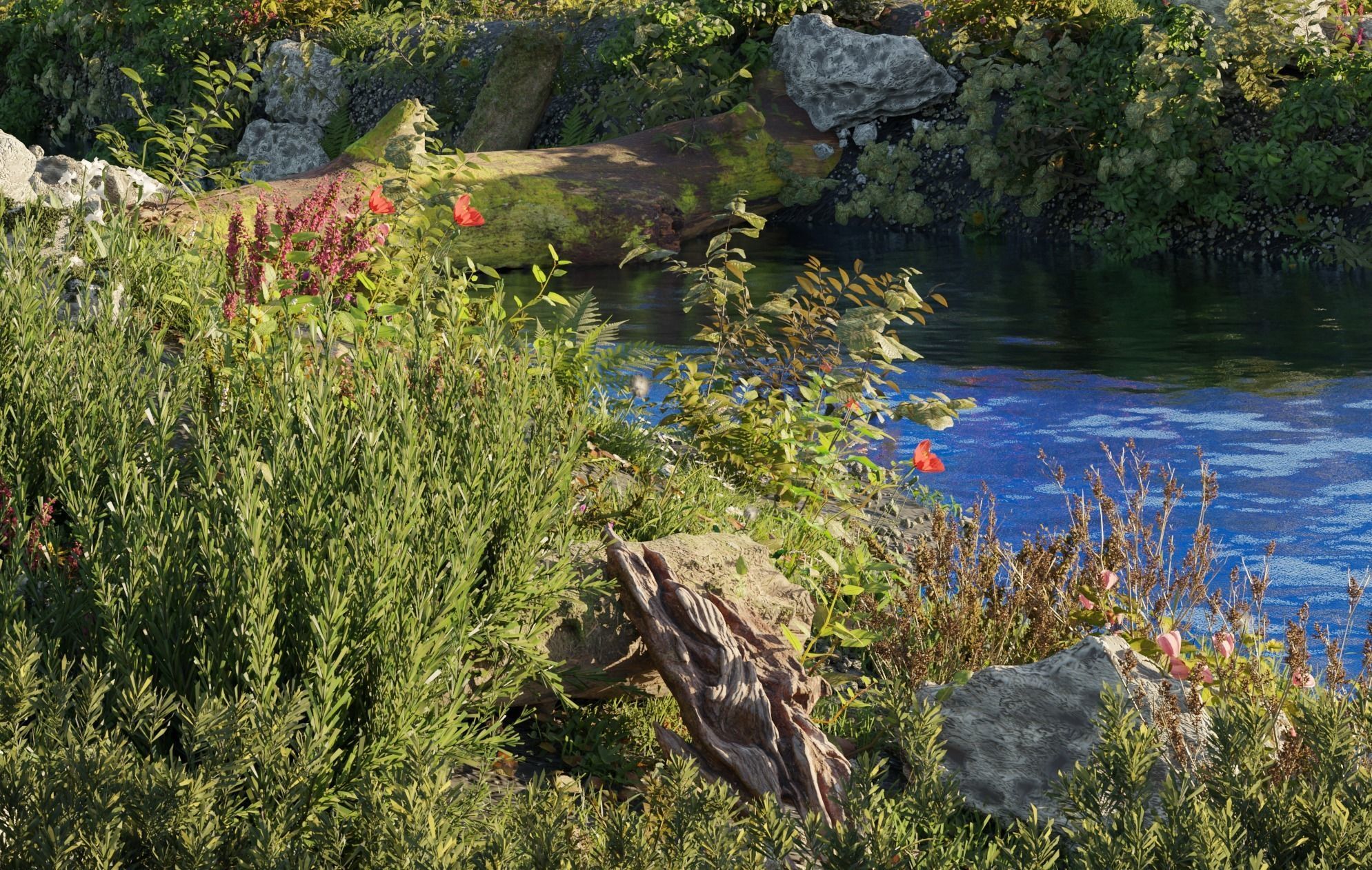 Nature scene and nature pack 3D model_1