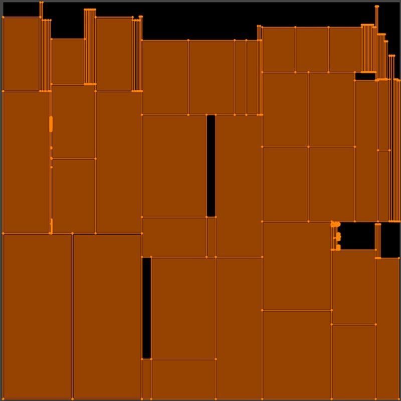 Realistic L Desk Free low-poly 3D model_8