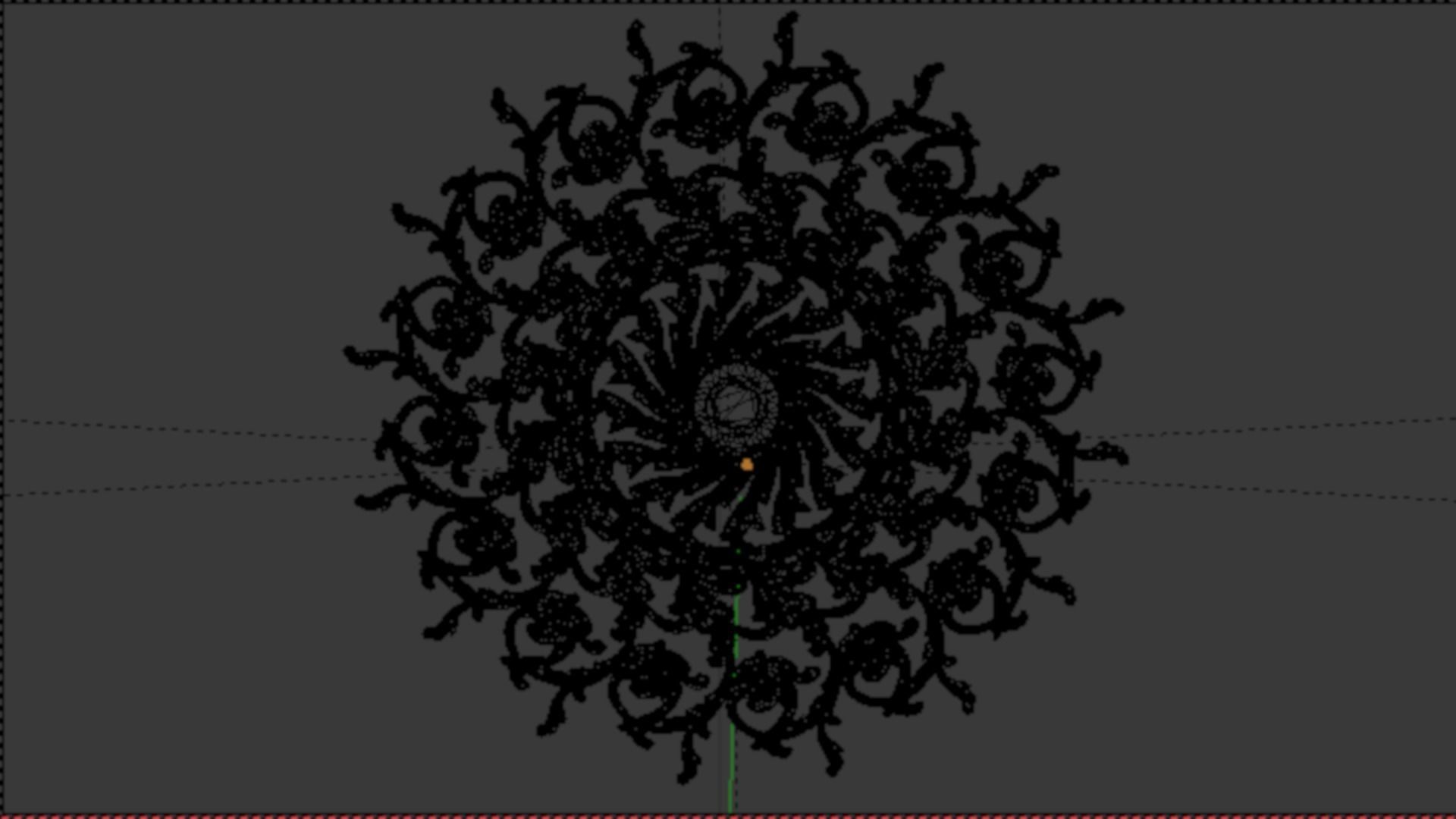 Round rosette 01 3D print model_5