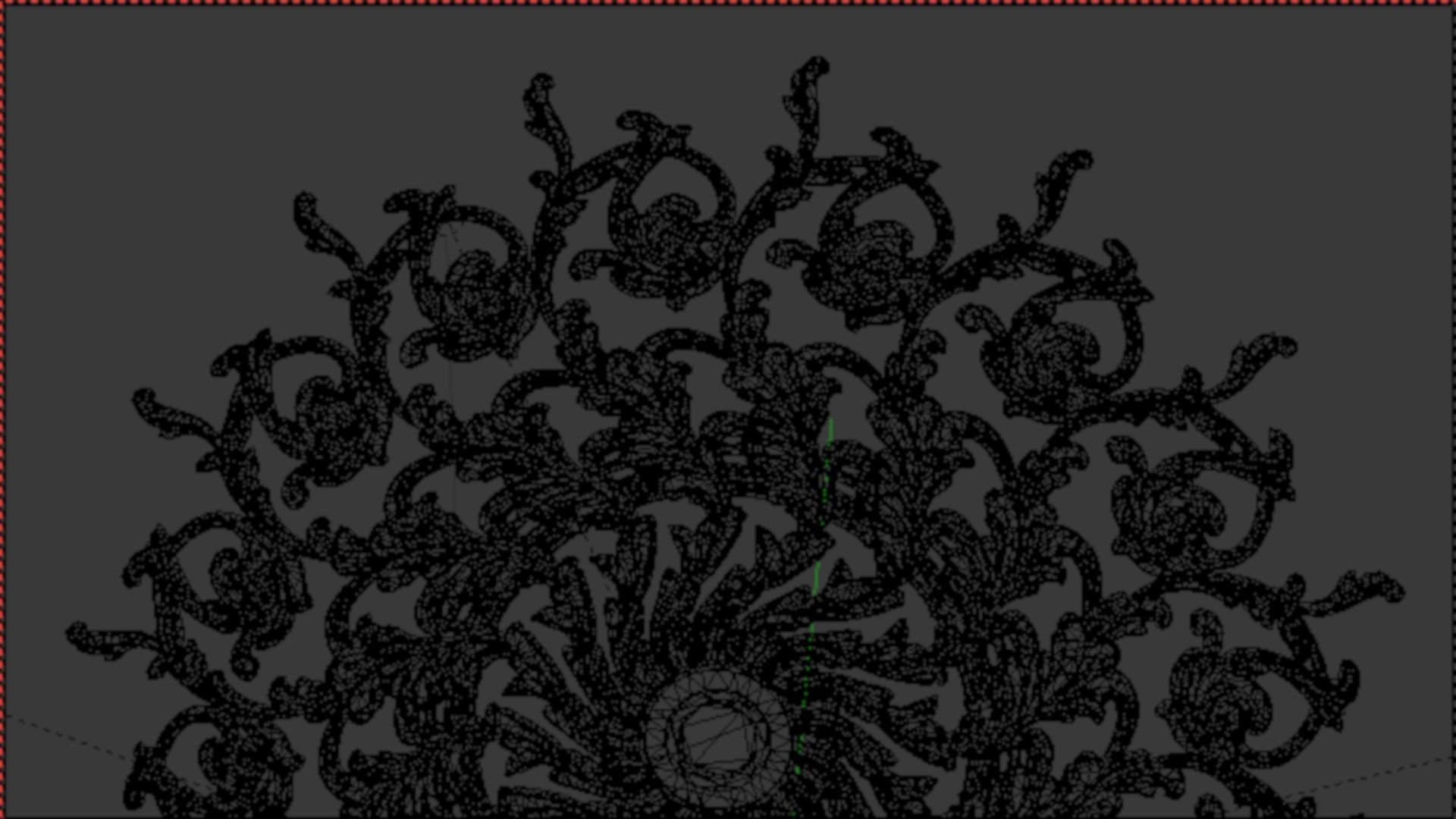 Round rosette 01 3D print model_6