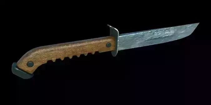 Dagger 3D Model knife Low-poly 3D model