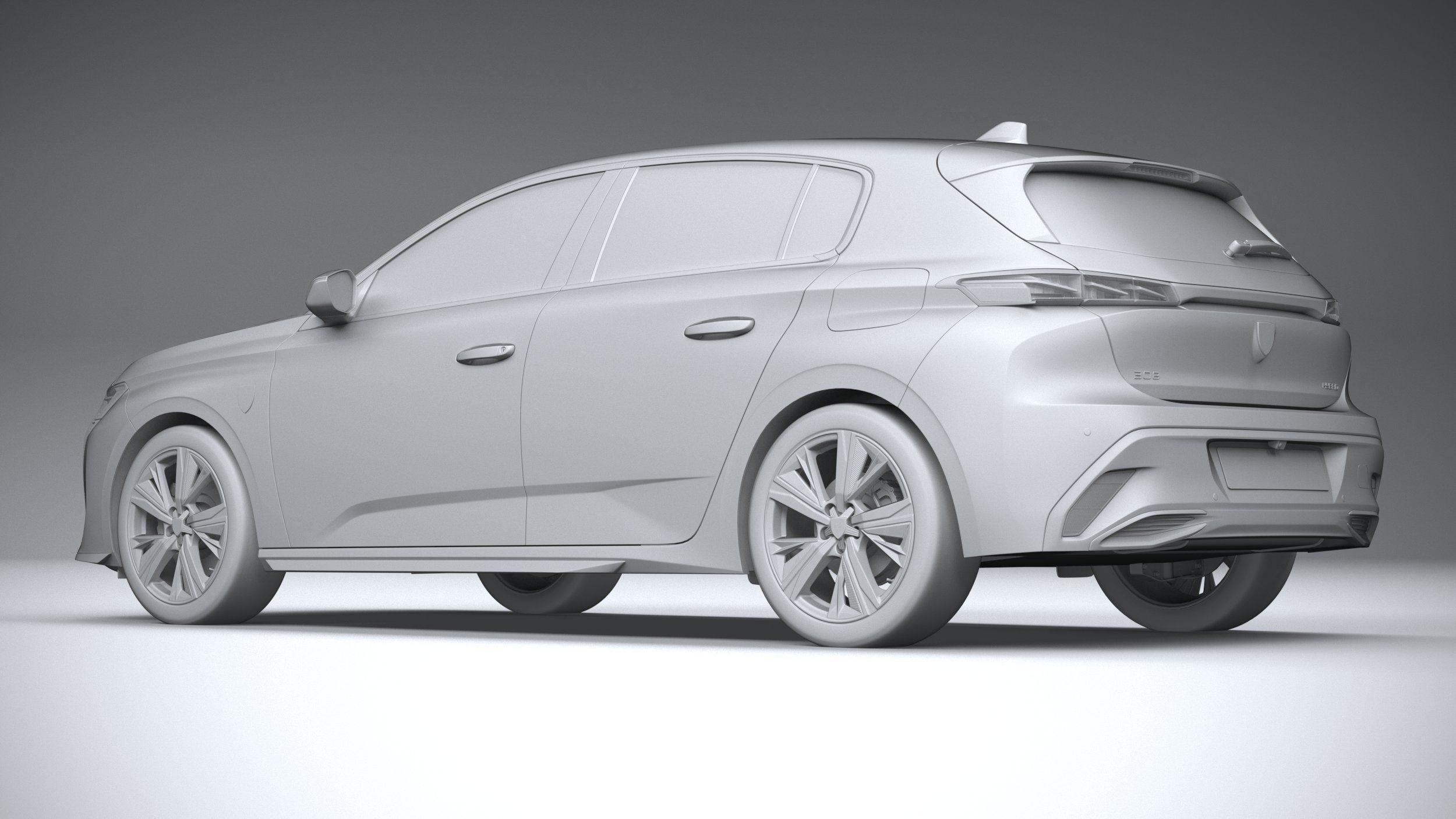 Peugeot 308 2022 3D model_21