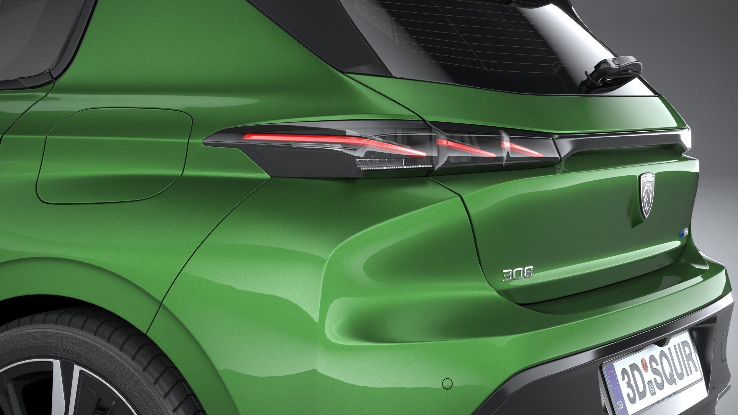 Peugeot 308 2022 3D model_6