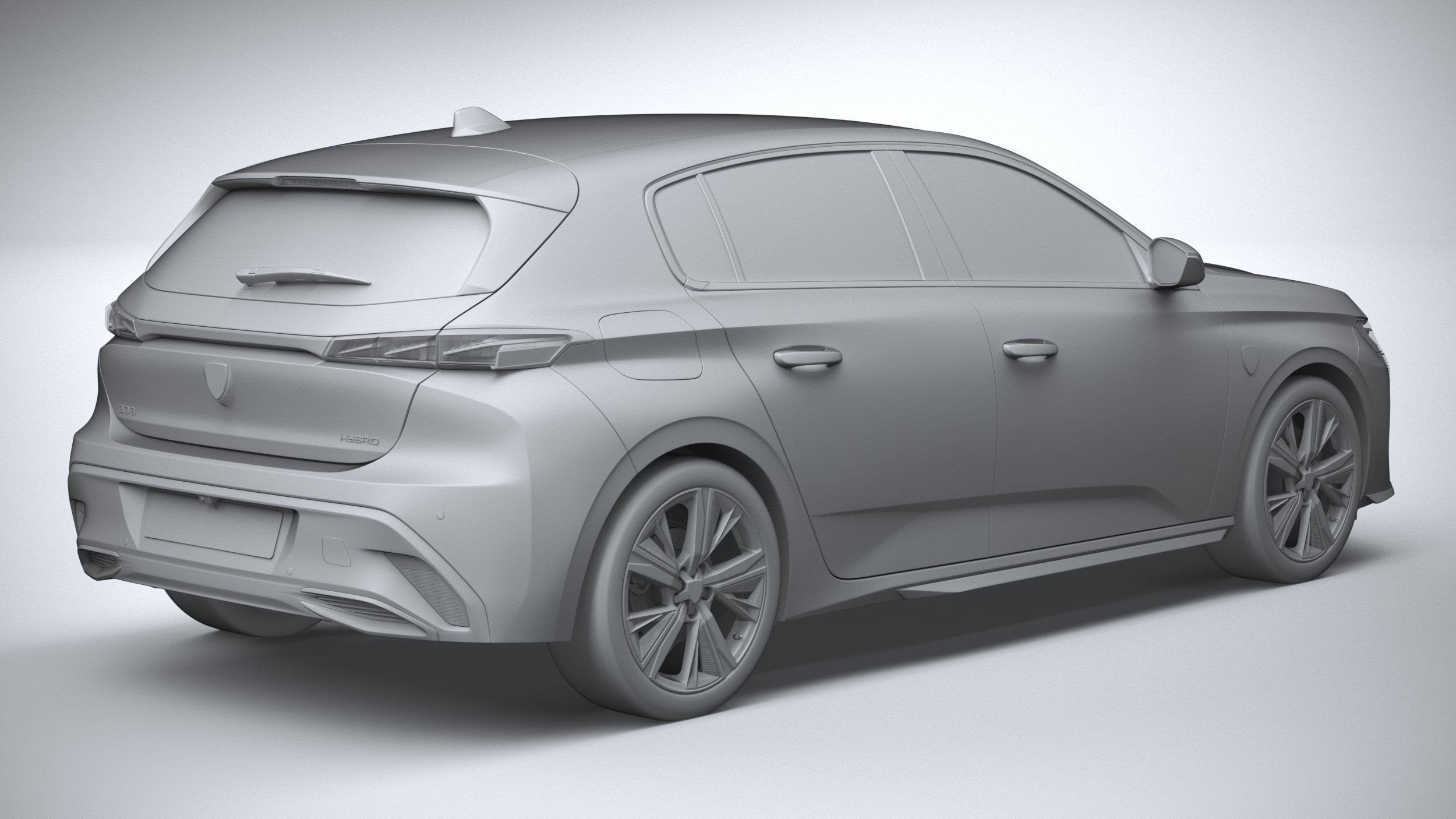 Peugeot 308 2022 3D model_25