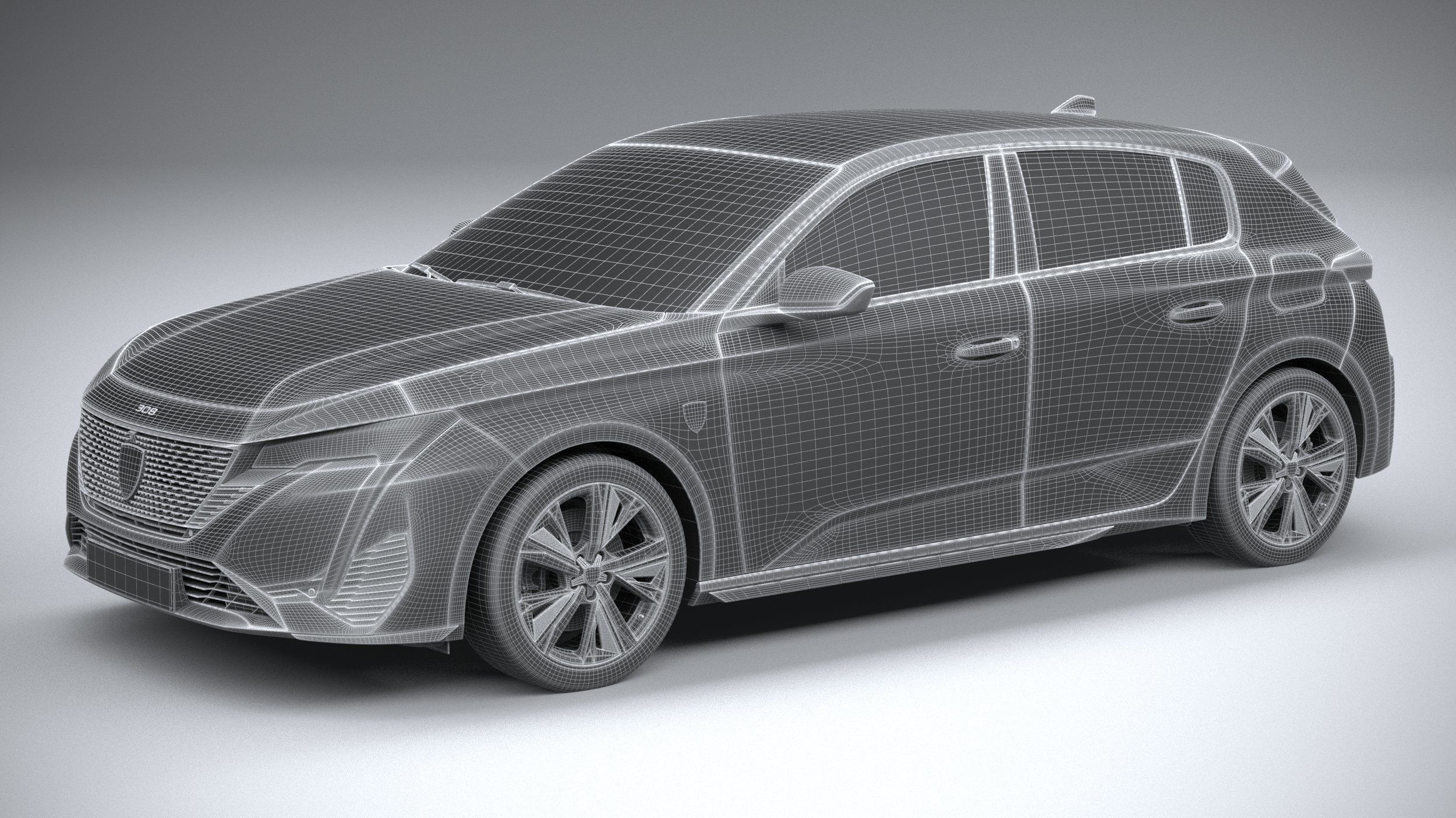 Peugeot 308 2022 3D model_26