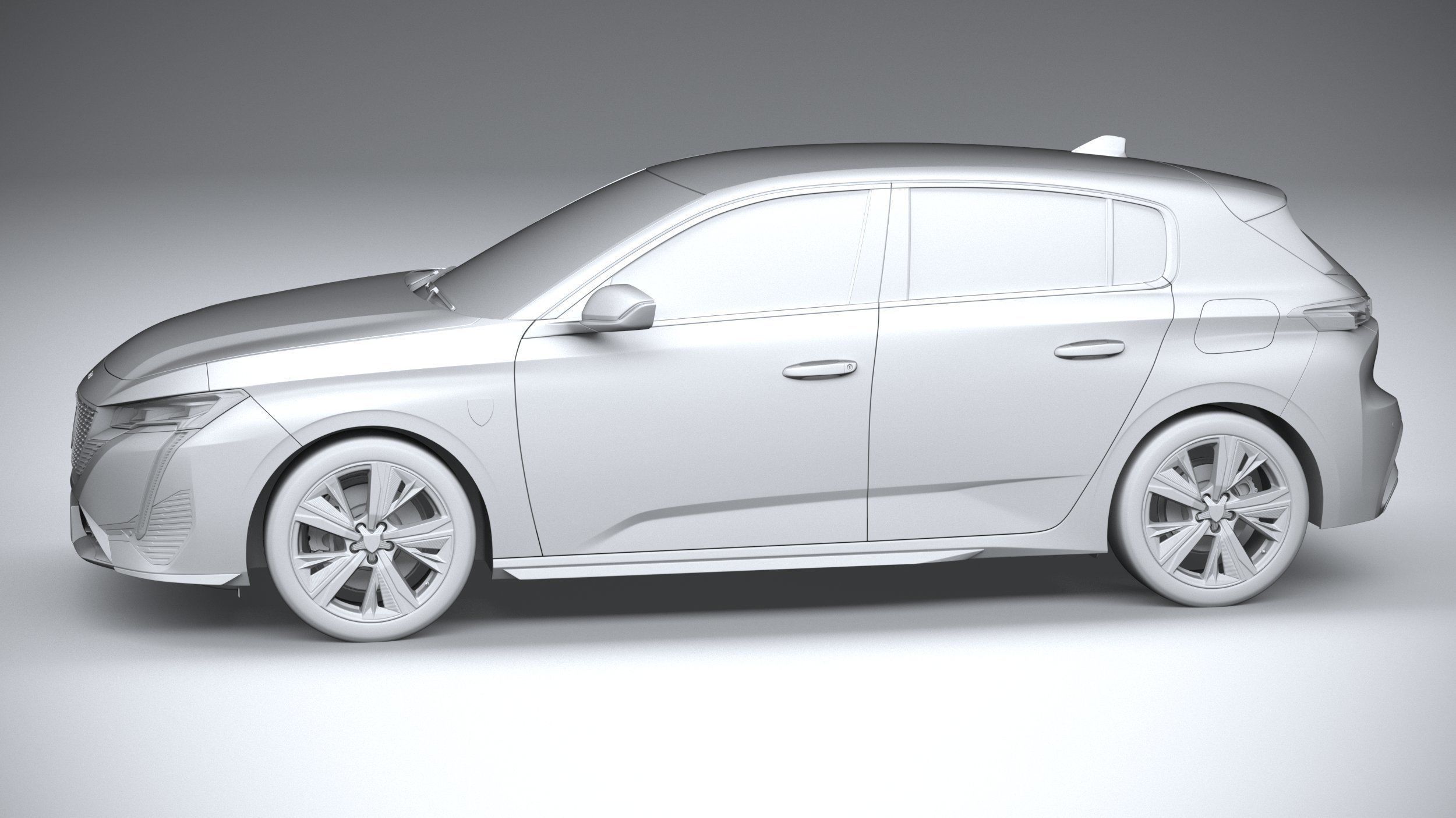 Peugeot 308 2022 3D model_22