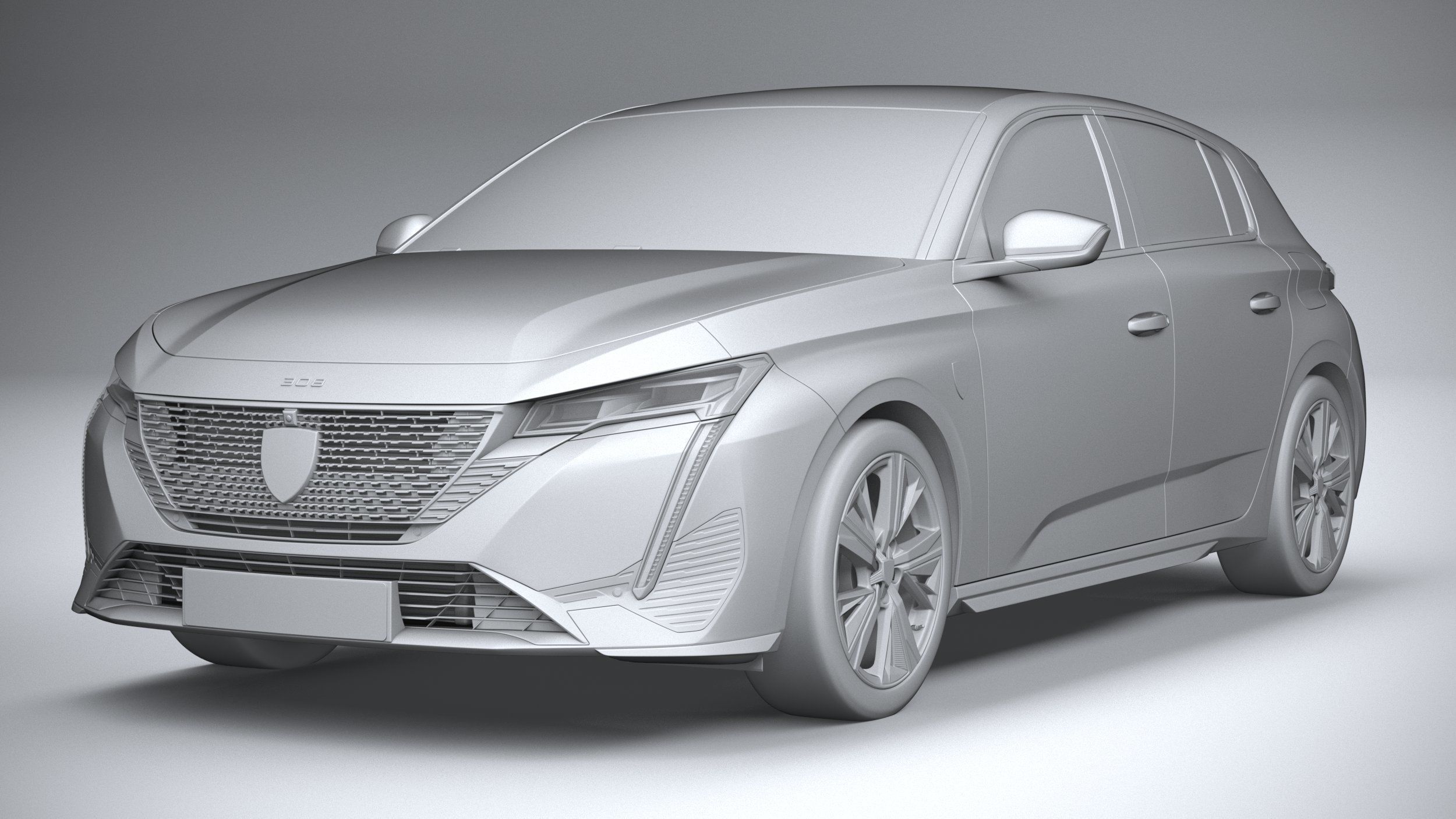 Peugeot 308 2022 3D model_20