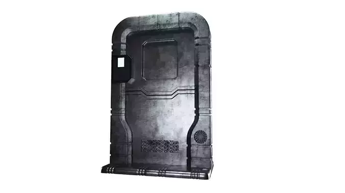 Sci-fi Space Colony Door 3D model 