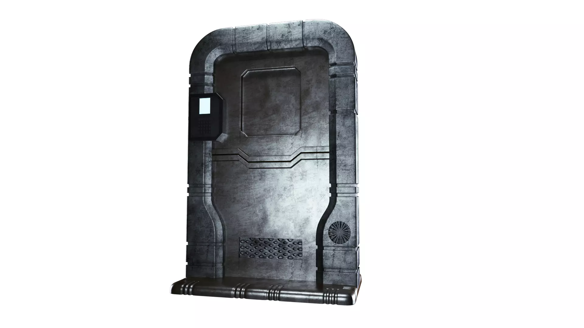 Sci-fi Space Colony Door 3D model 3D model_0