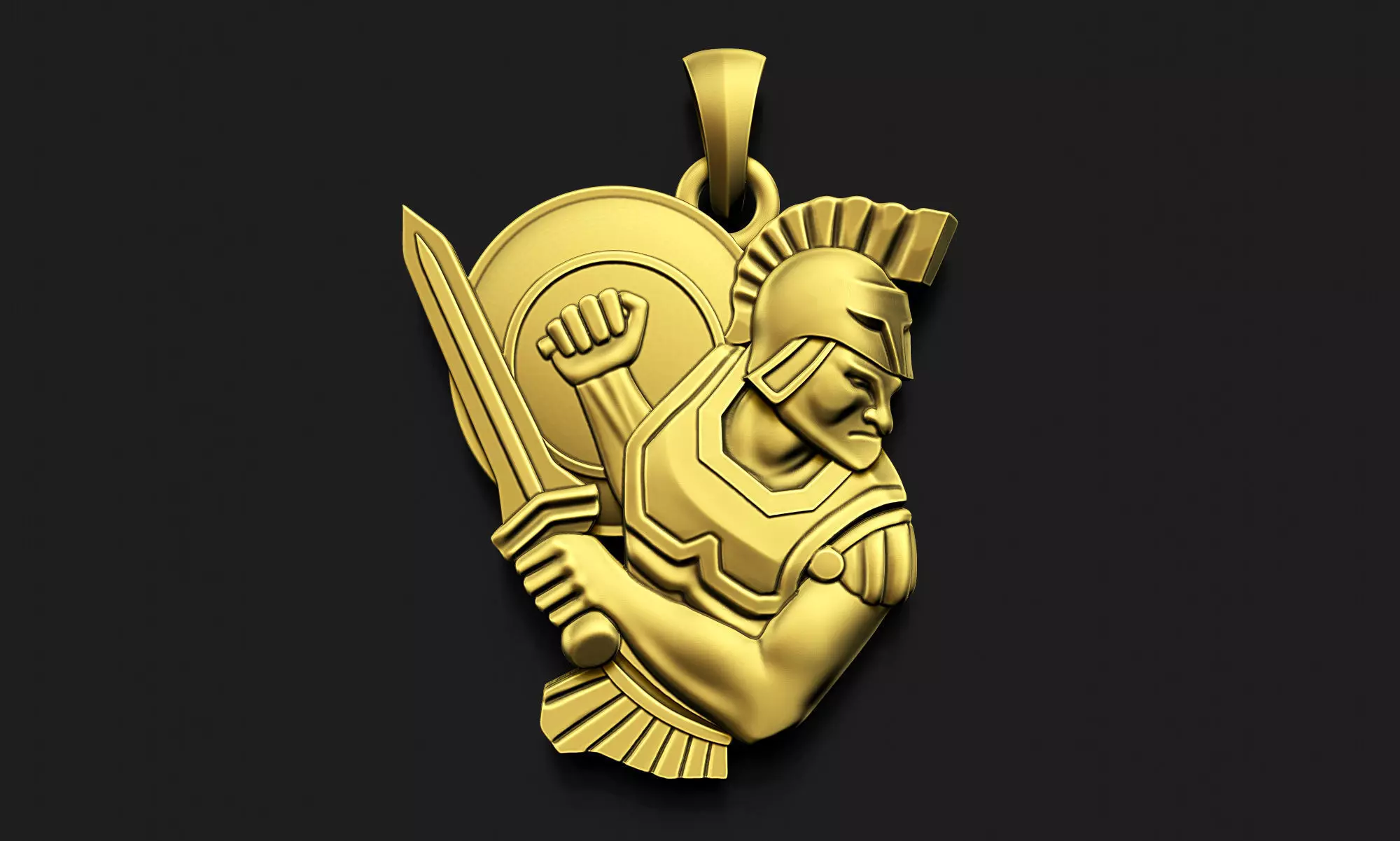 Trojan Pendant 3D print model_0