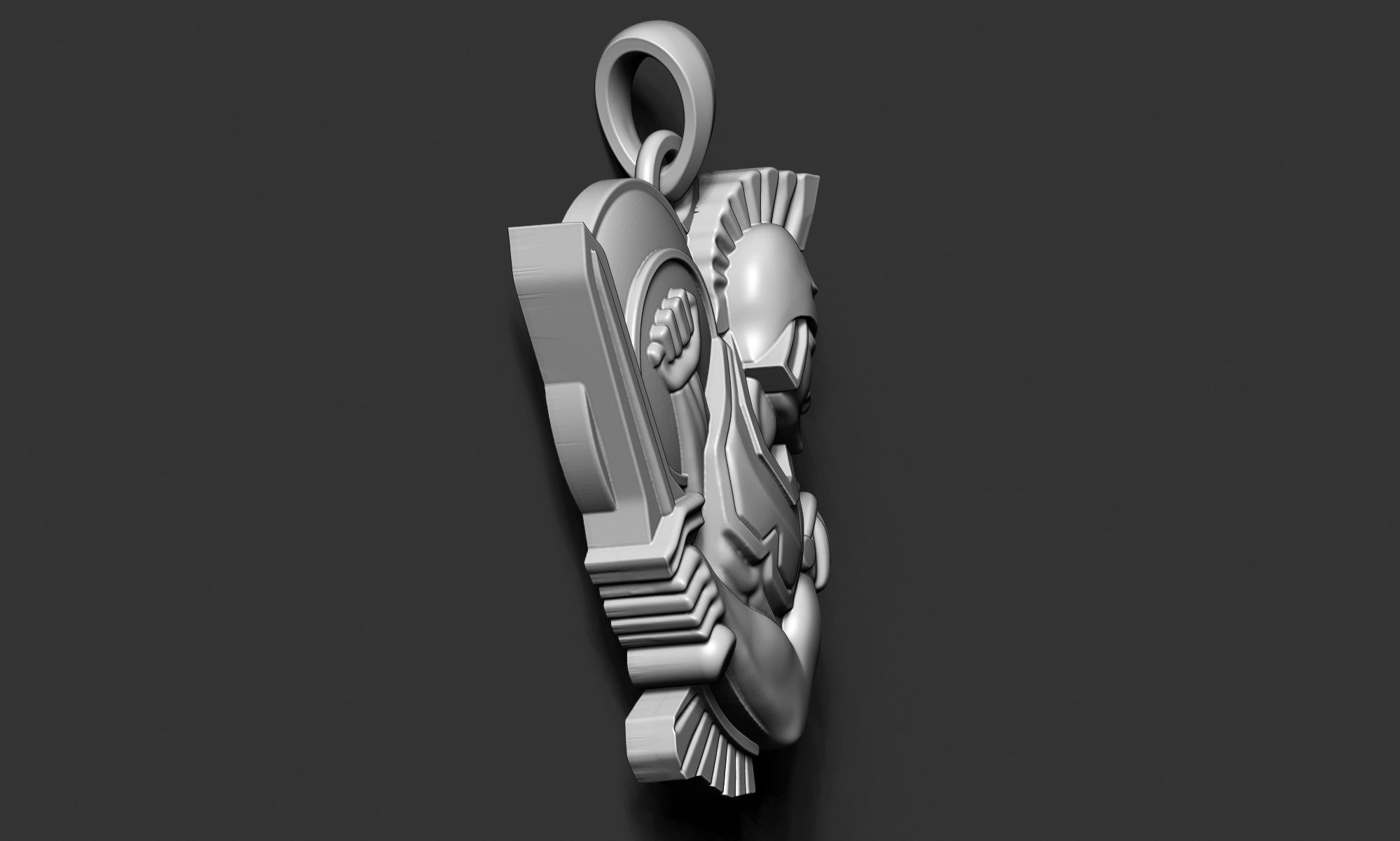 Trojan Pendant 3D print model_6