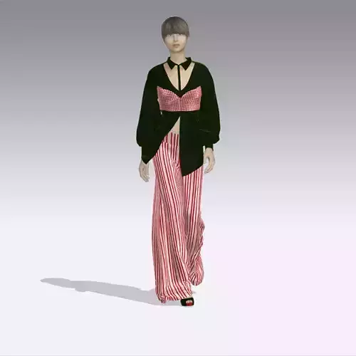 Xmas set woman in outfit