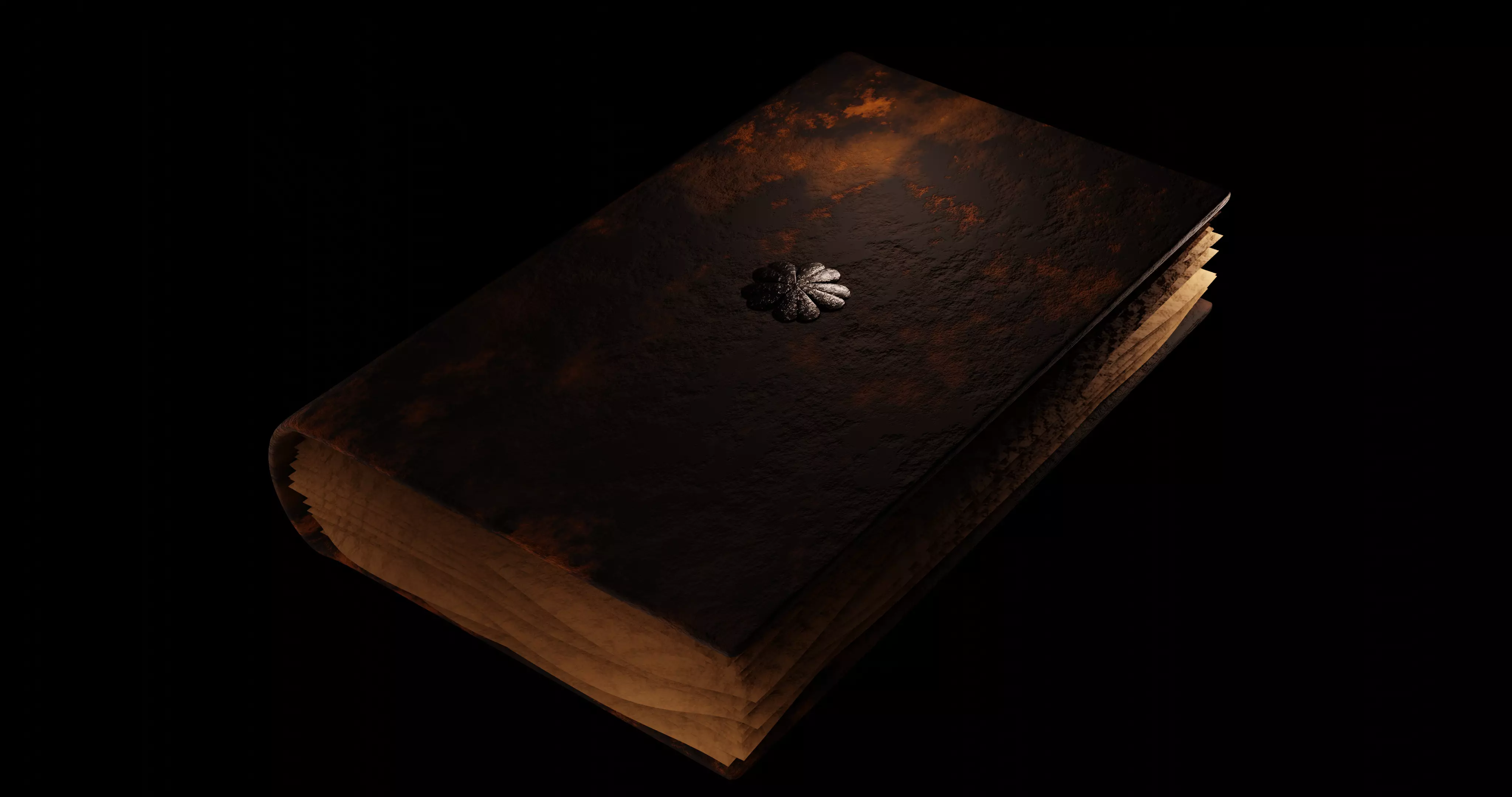 Quite Realistic Black Clover Five Leaf Clover Grimoire 3D model_0