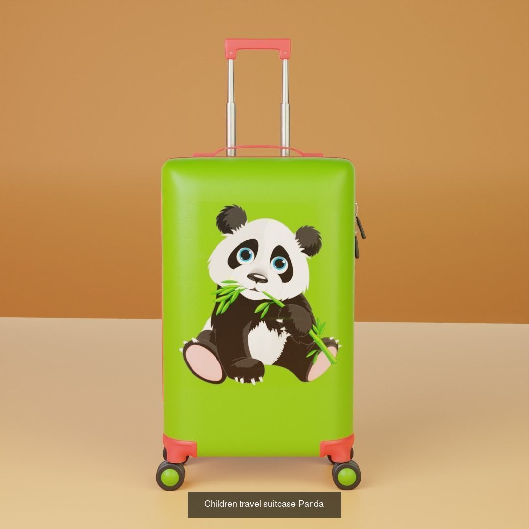 Suitcases suitcase on wheels 3D Model Collection_5