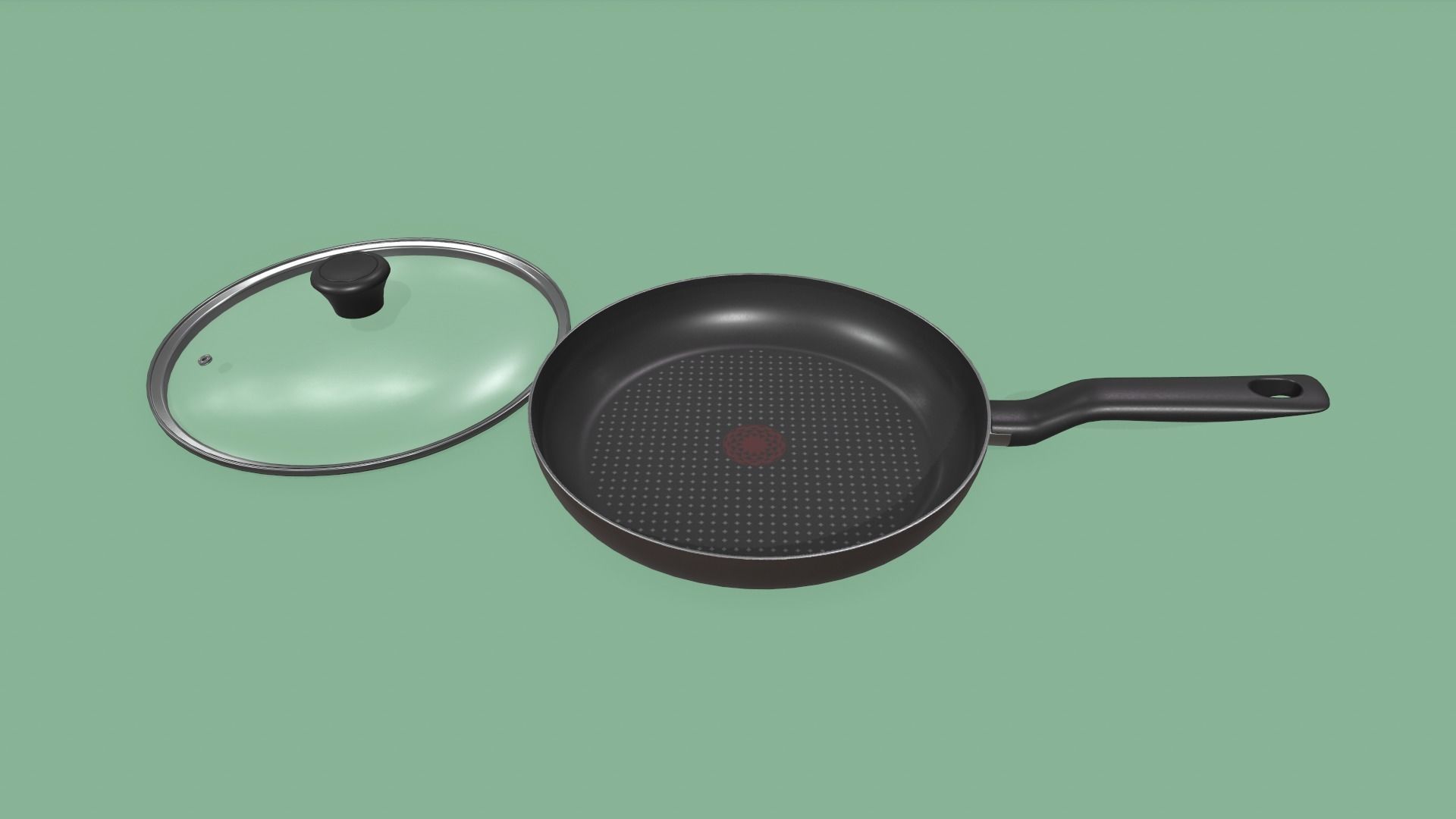 Kitchen Pots and Pans Low-poly 3D model_10