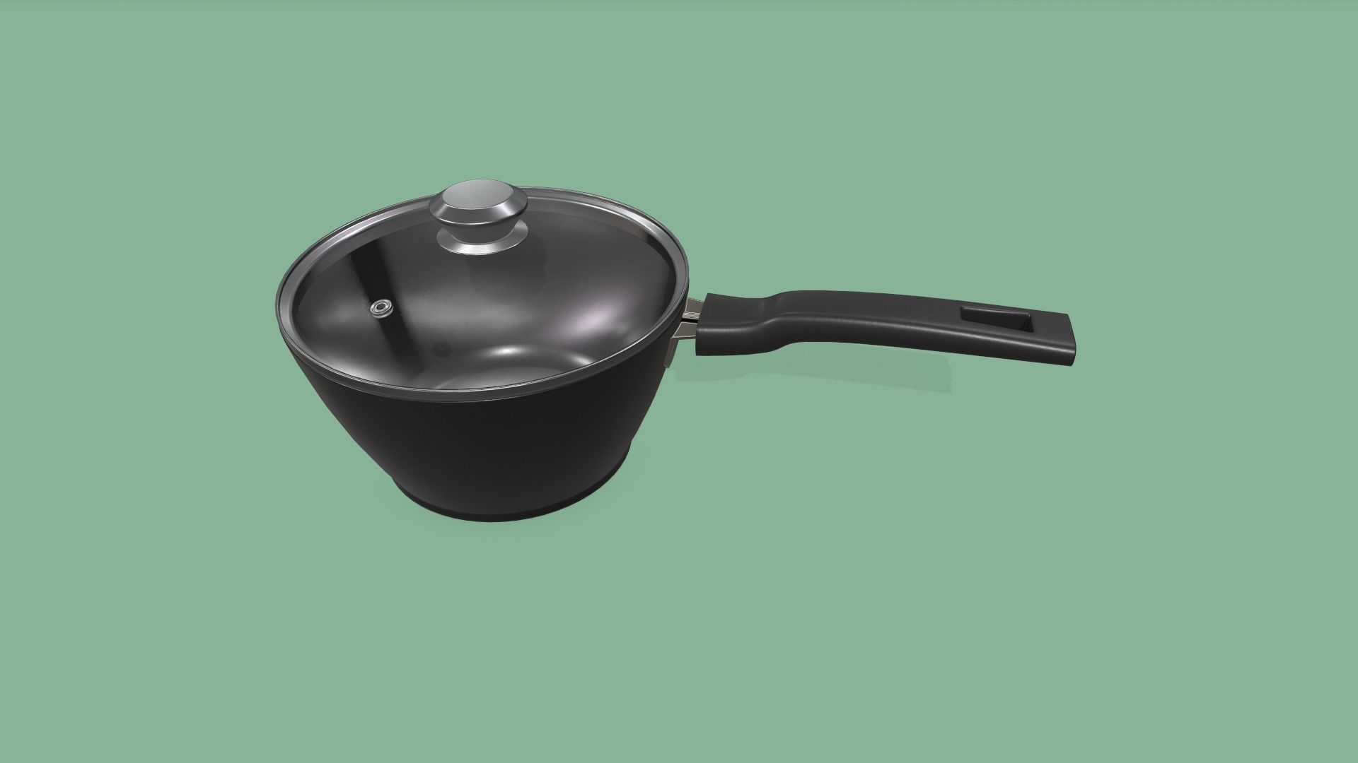 Kitchen Pots and Pans Low-poly 3D model_7