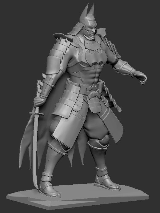 Samurai Batman 3D model_1