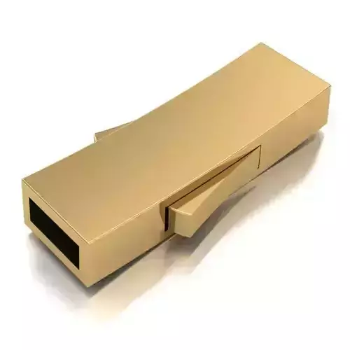 LOCK FOR LACES AND RUBBER CORD RECTANGULAR CUTS 5 mm X 2 mm