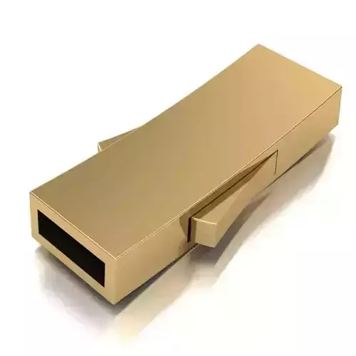 LOCK FOR LACES AND RUBBER CORD RECTANGULAR CUTS 6 mm X 2 mm 3D print model