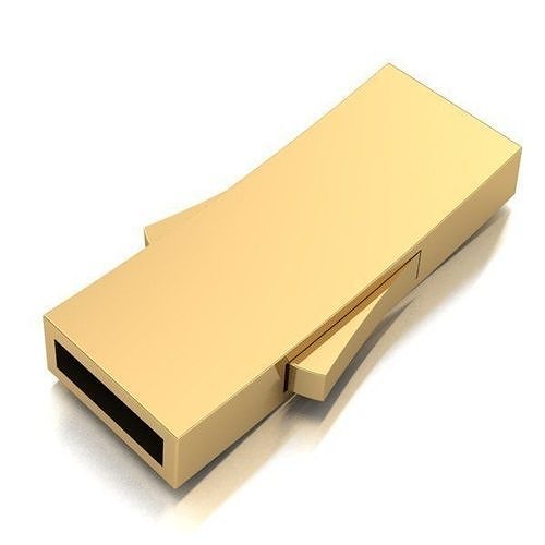 LOCK FOR LACES AND RUBBER CORD RECTANGULAR CUTS 7 mm X 2 mm 3D print model