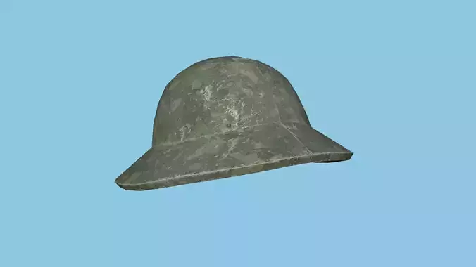 Camouflage Soldier Helmet - Character Fashion Design Low-poly 3D model