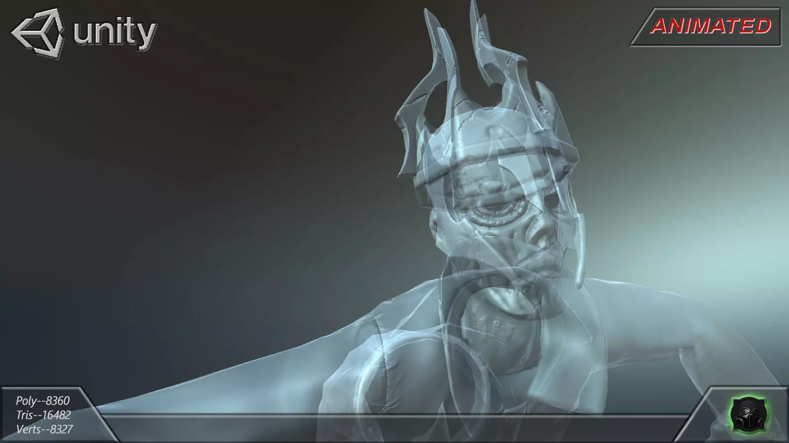 Fantasy character 07--Ghost Low-poly 3D model