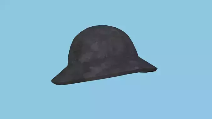 Black Camouflage Soldier Helmet - Character Fashion Design Low-poly 3D model