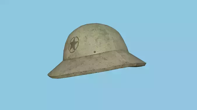 Desert Soldier Helmet - Character Fashion Design Low-poly 3D model