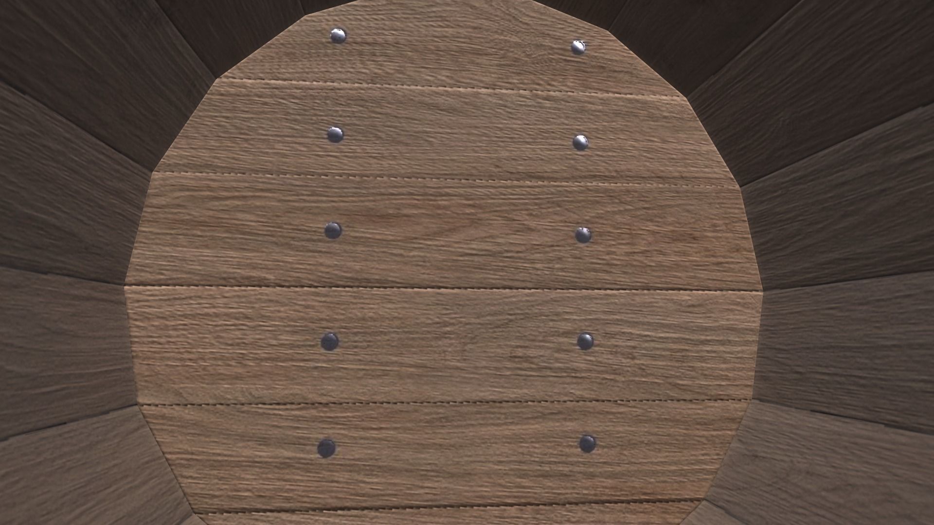 Barrels set of wooden Low-poly 3D model_11