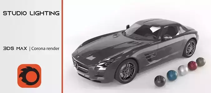 Corona Renderer - Studio lighting