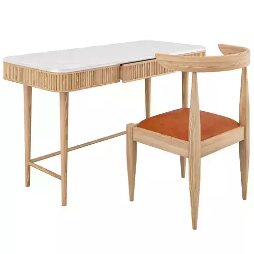 Kam Ce Kam Mausam Desk and Tera Chair by Jehanara Knowles