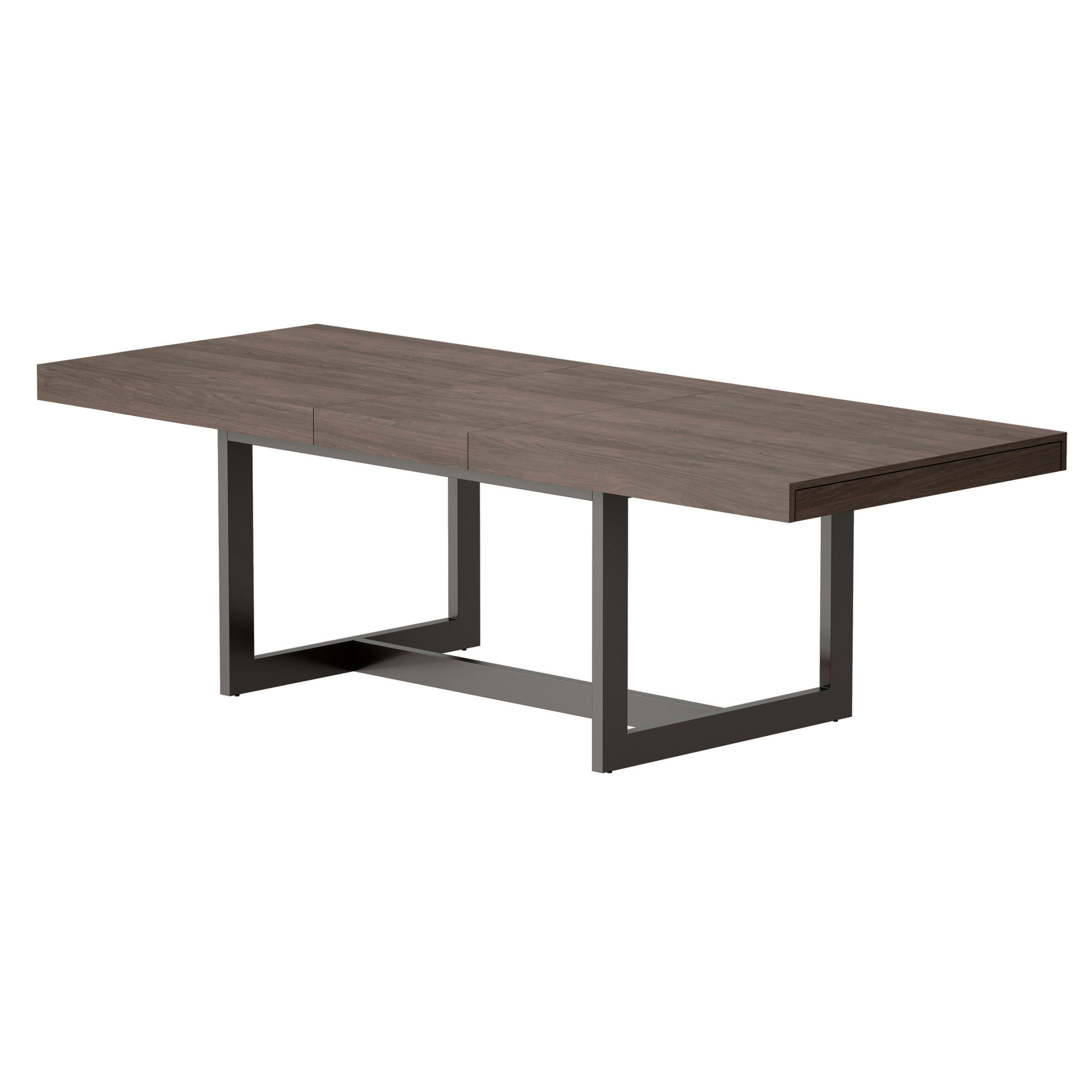 Archive Extension Storage Dining Table Open Crate and Barrel 3D model_7