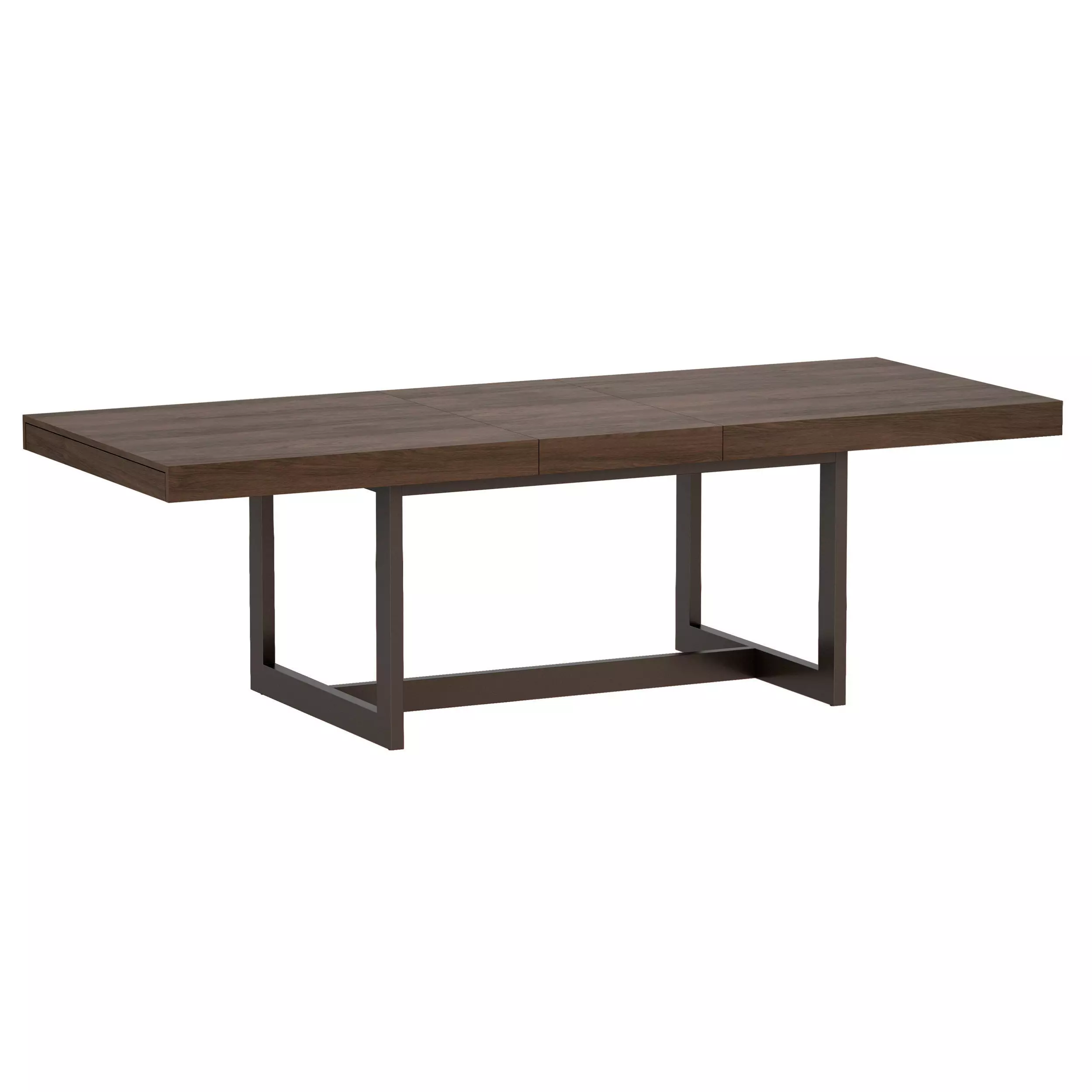 Archive Extension Storage Dining Table Open Crate and Barrel 3D model_0