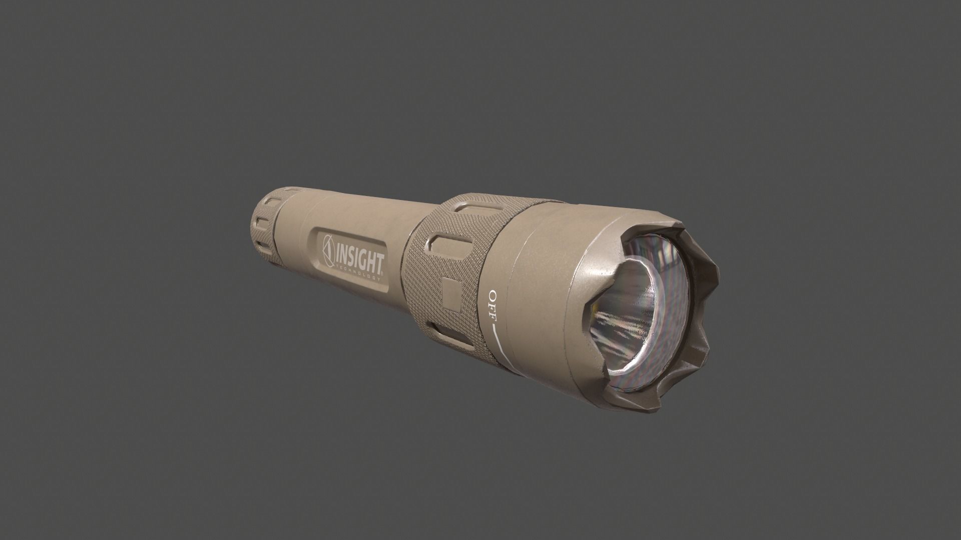 Insight WMX200 Weapon Flashlight Low-poly 3D model_9