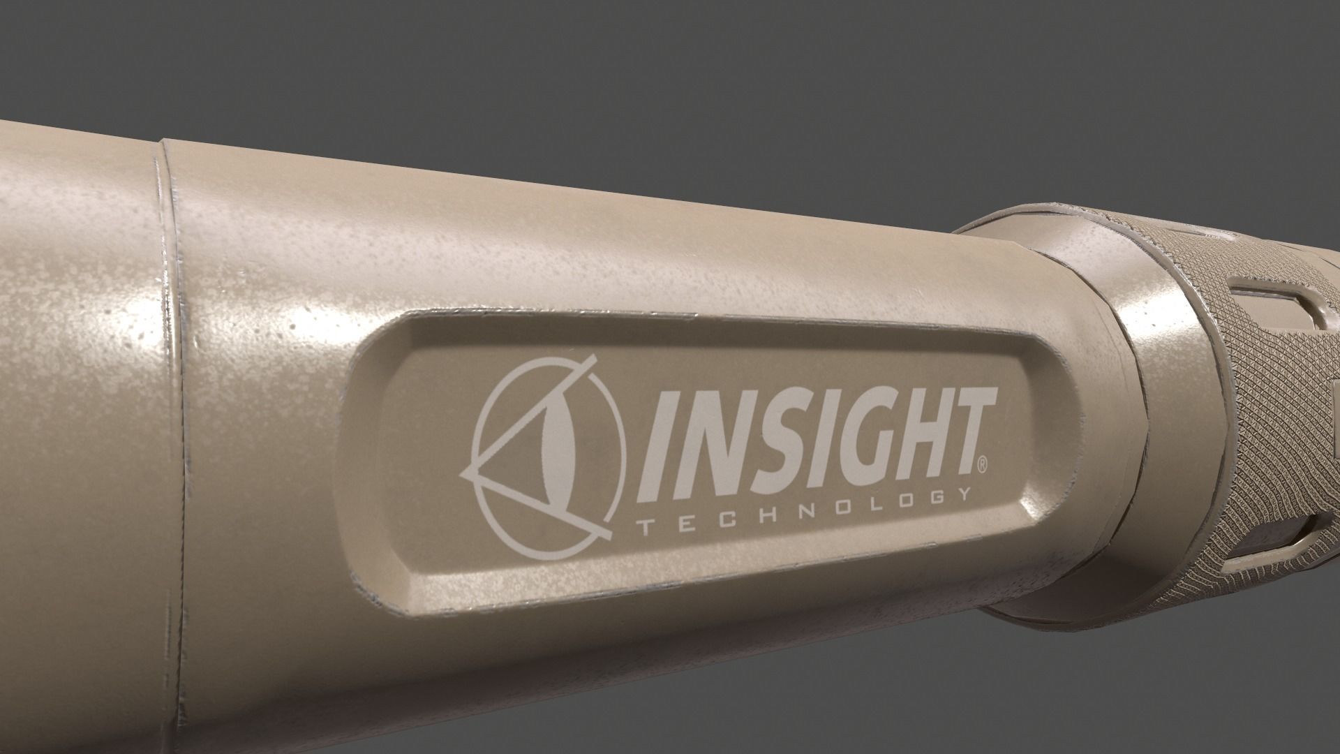 Insight WMX200 Weapon Flashlight Low-poly 3D model_10