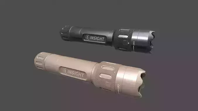 Insight WMX200 Weapon Flashlight Low-poly 3D model
