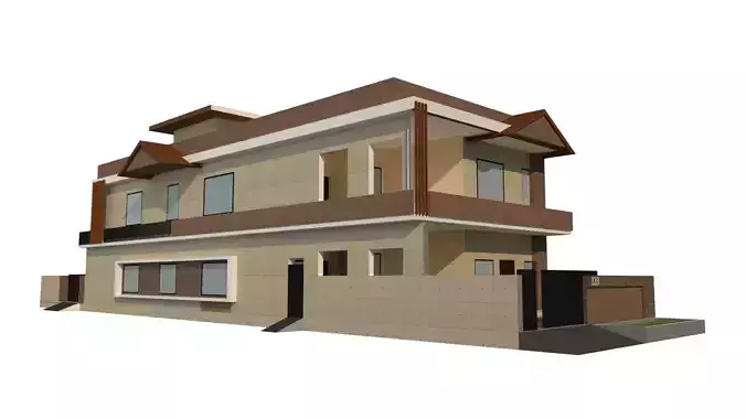 FACADE two story house
