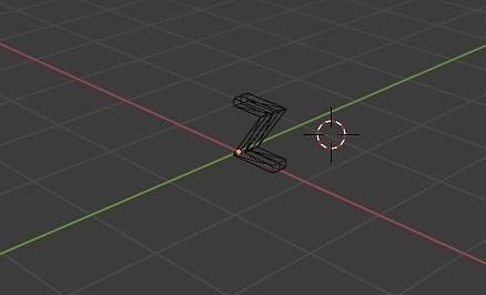 letter Z Low-poly 3D model