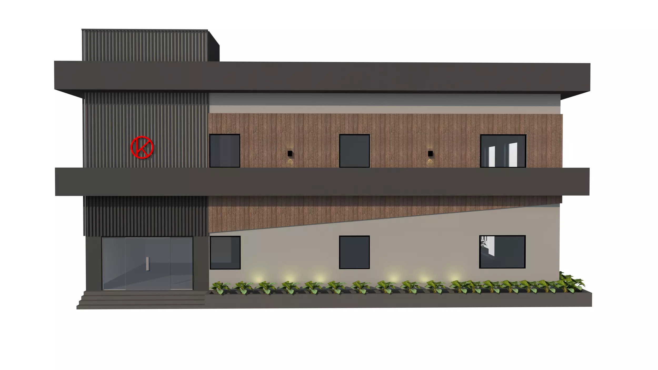 FACADE leaf Low-poly 3D model_0