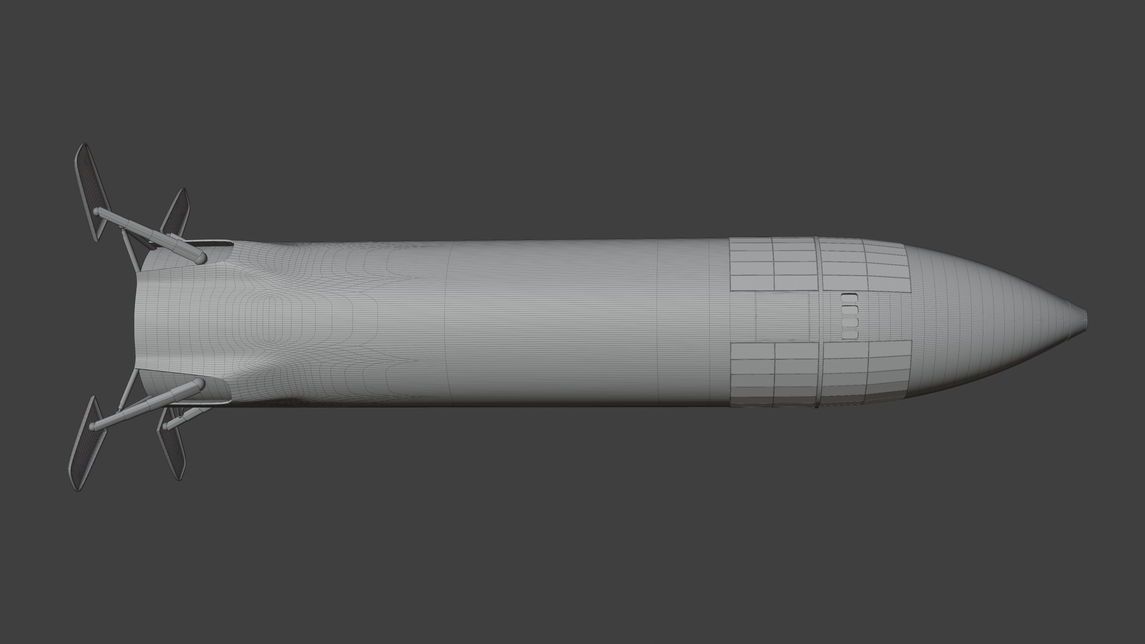 SpaceX Starship Moon Lander - Artemis 3 - 3D print model_1