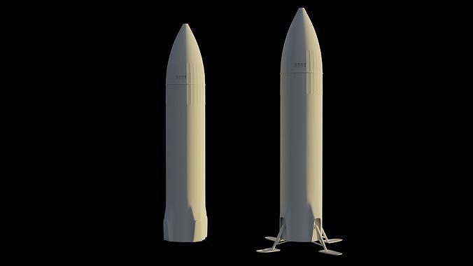 SpaceX Starship Moon Lander - Artemis 3 -  3D print model