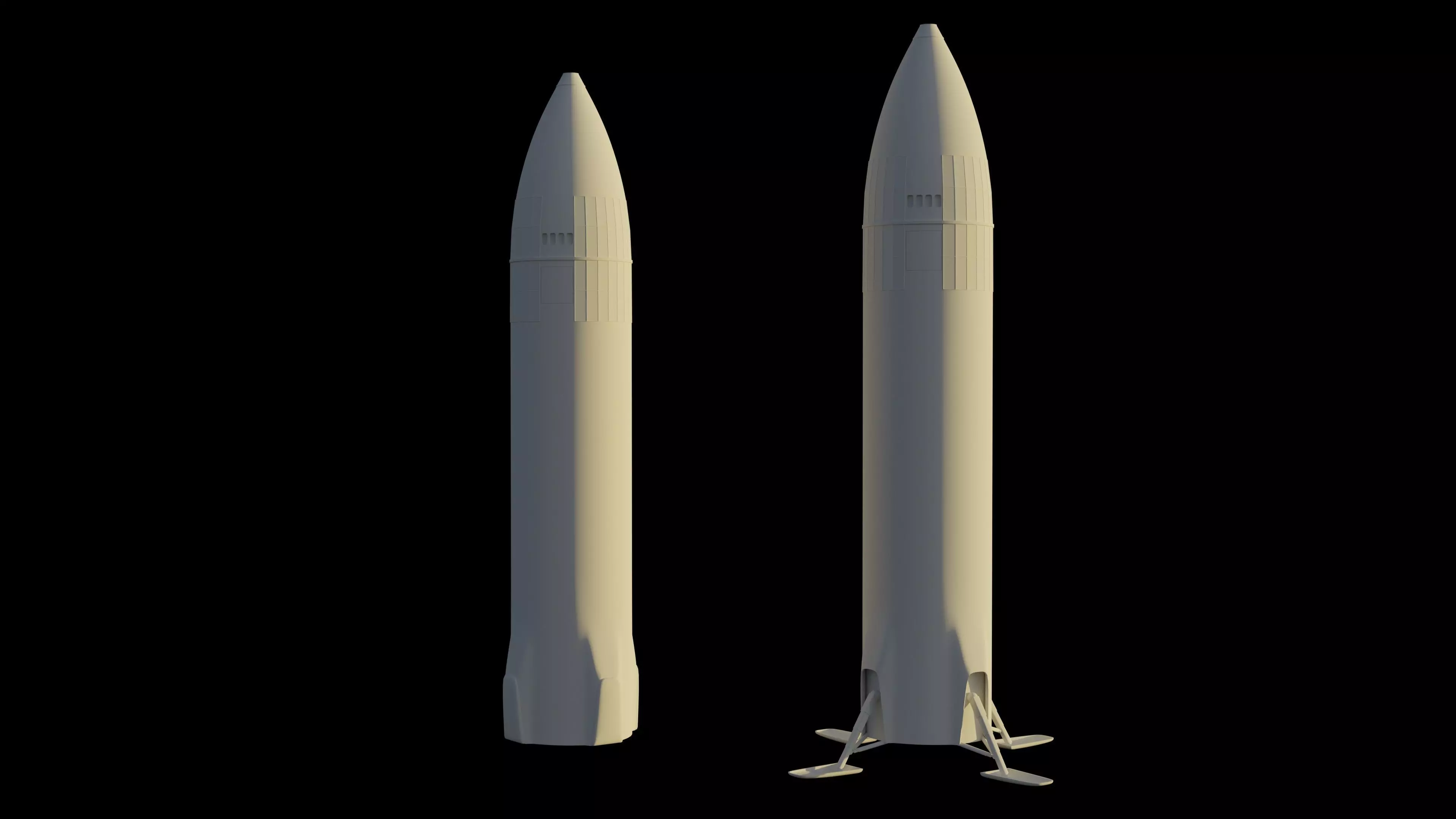 SpaceX Starship Moon Lander - Artemis 3 - 3D print model_0